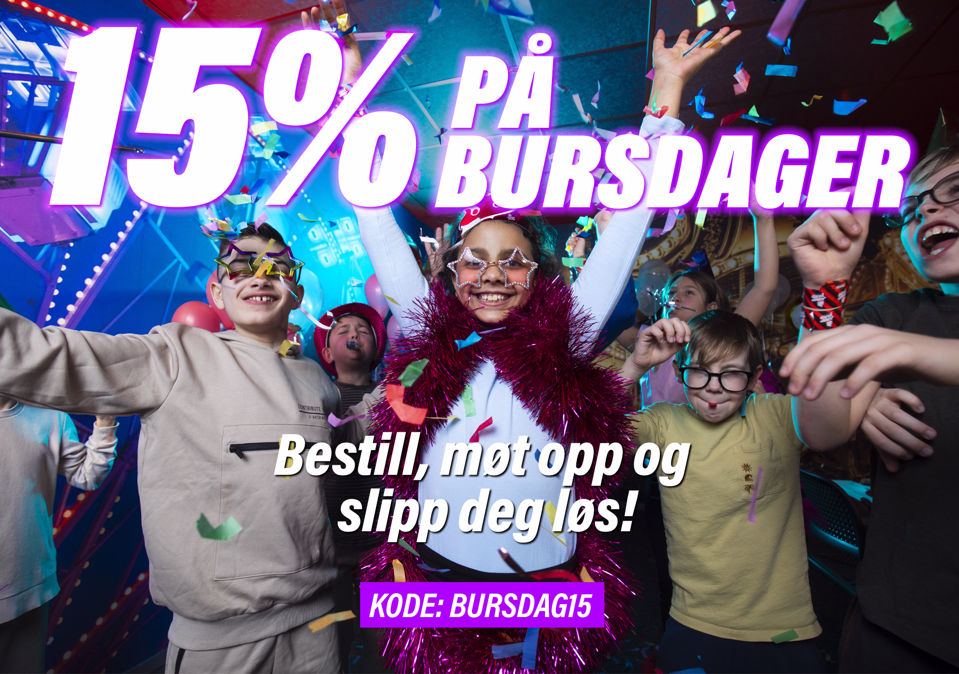 Bursdag 15%