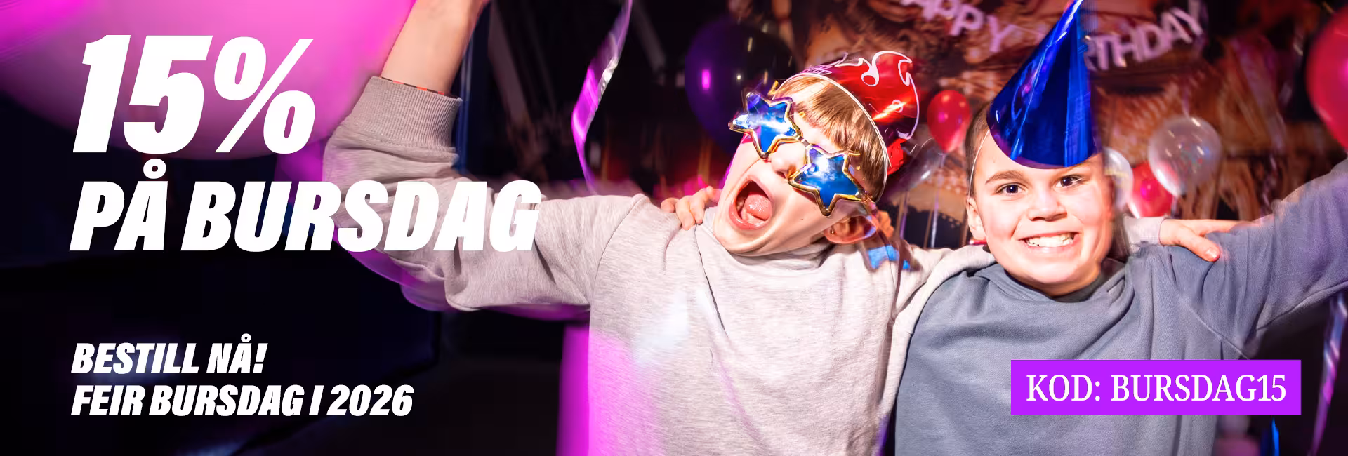 Bursdag 15%